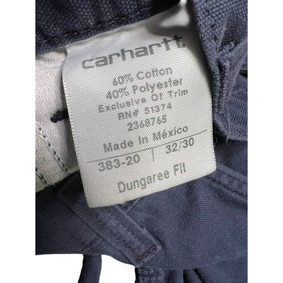 Carhartt Men’s Lightweight Canvas Dungaree Fit Carpenter Work Pants - 32X30 - Picture 6 of 9